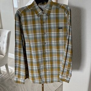 NWT Eddie Bauer Men's Seersucker Plaid Button-Down Shirt